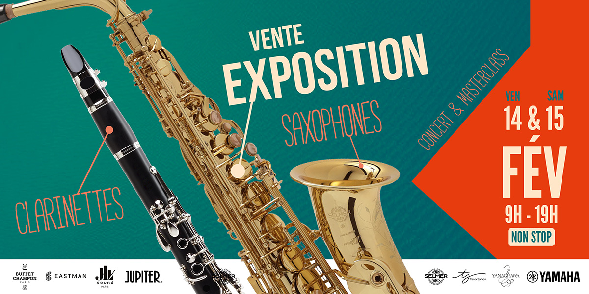 Vente-expo Saxophones et Clarinetttes